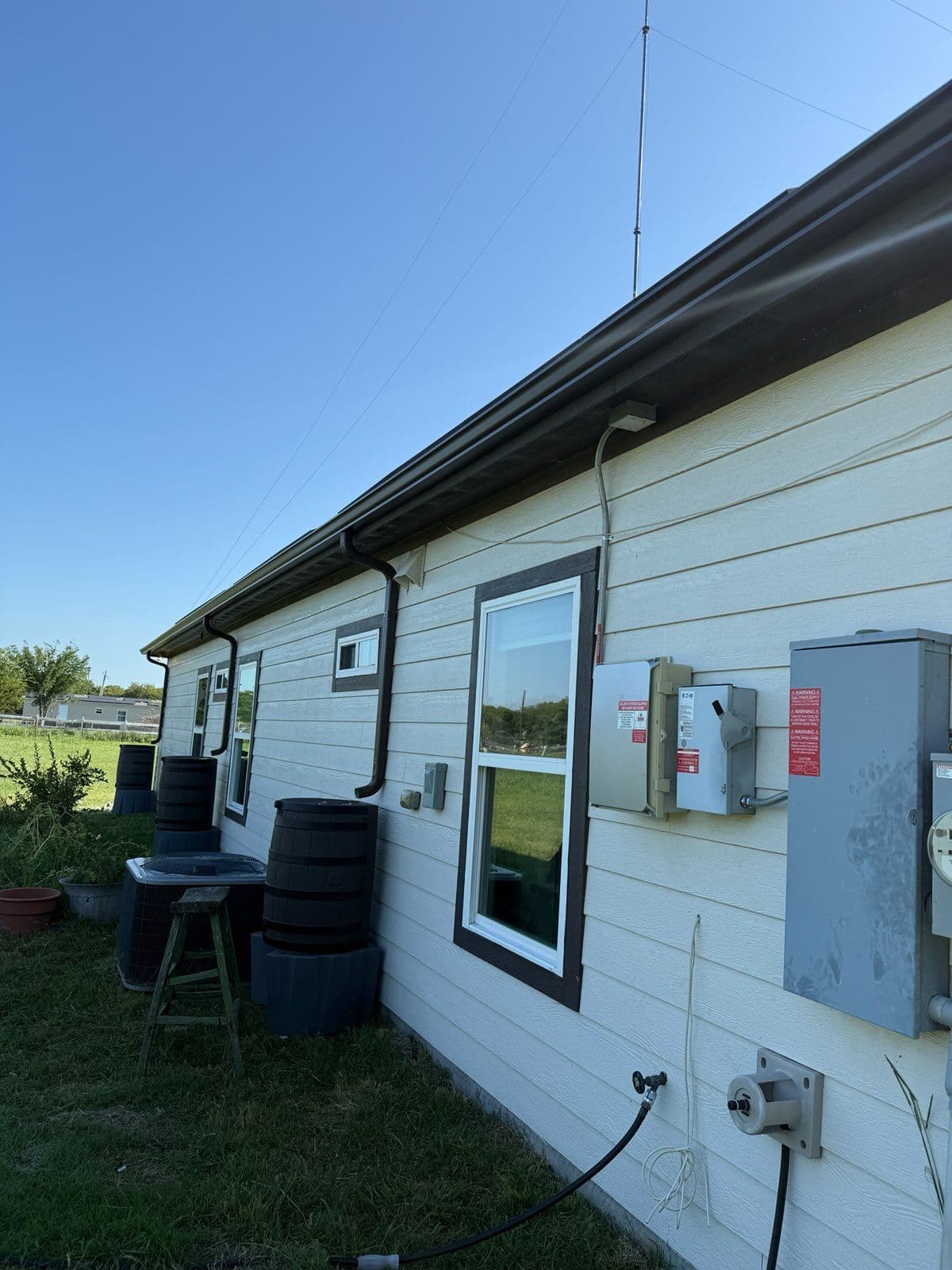 Greenville Gutter System with Eco-Friendly Rain Barrels
