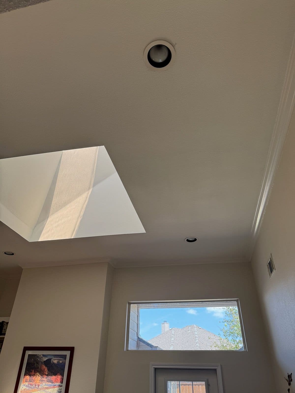 Skylight Transformation with Modern Ceiling Makeover